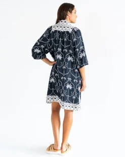 Salvador Kaftan - Navy Palm