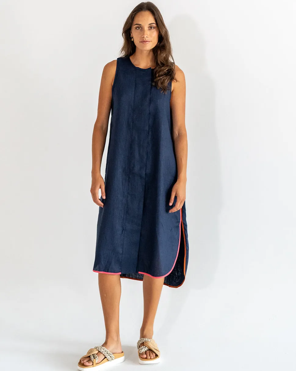 St Moritz Tank Dress - Navy