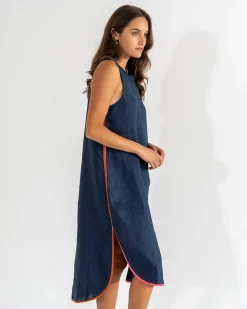 St Moritz Tank Dress - Navy