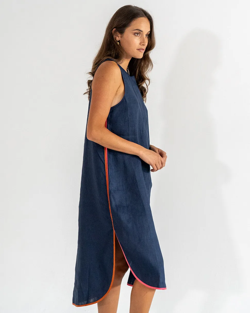 St Moritz Tank Dress - Navy