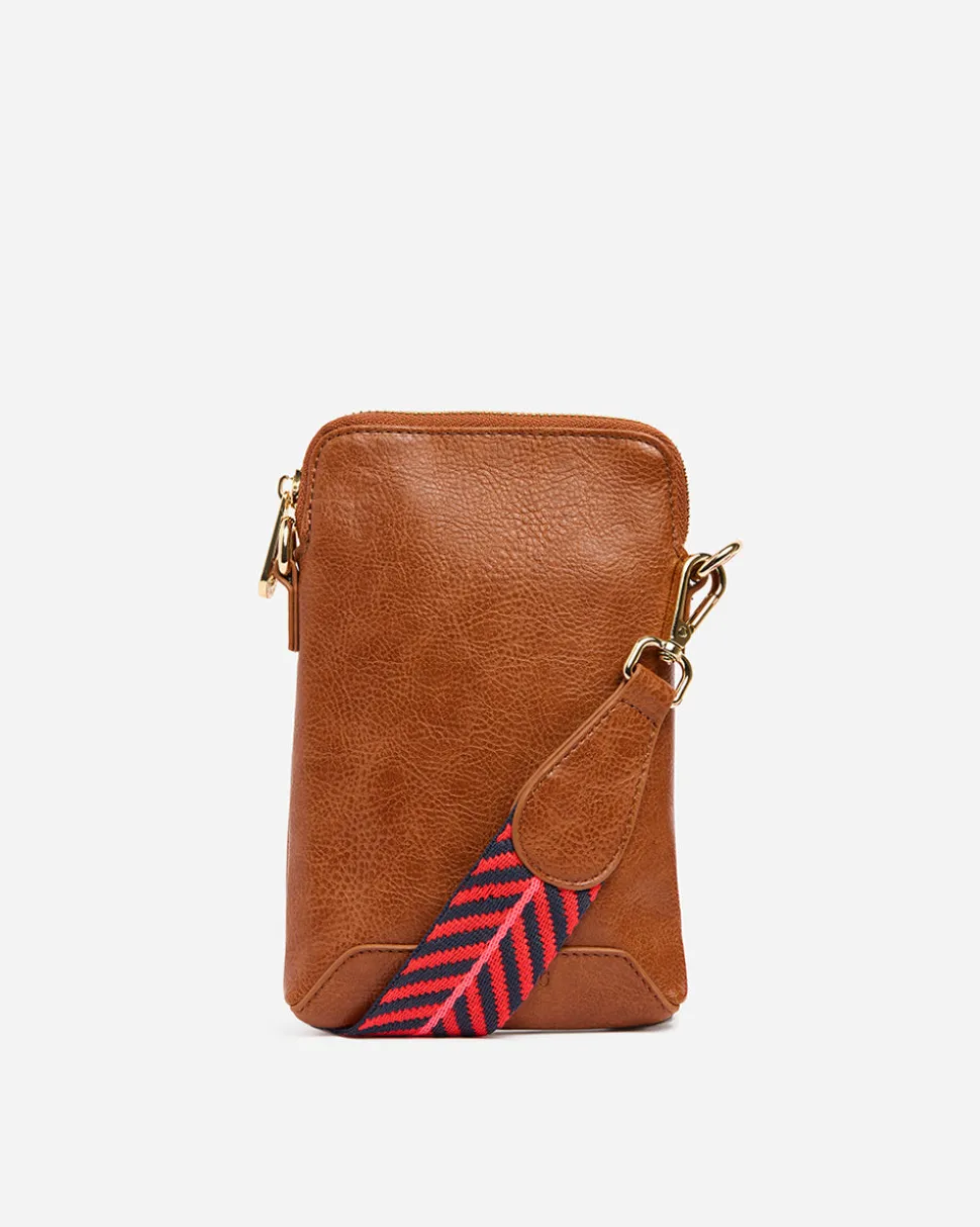 Sullivan Phone Bag - Tan Pebble