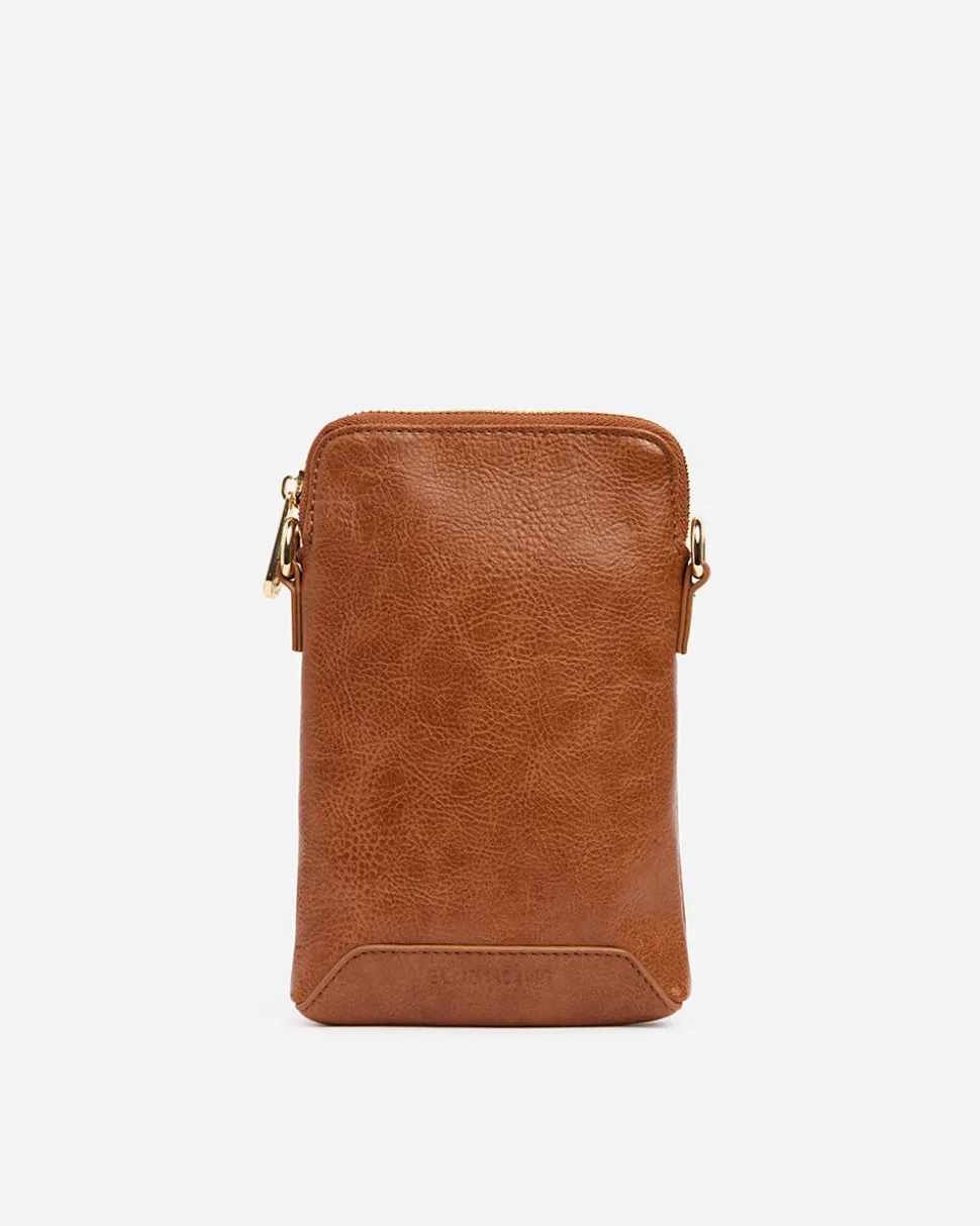 Sullivan Phone Bag - Tan Pebble