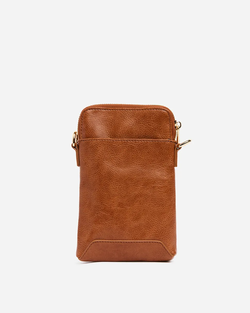 Sullivan Phone Bag - Tan Pebble