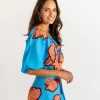 Whitehaven Blouse - Hibiscus